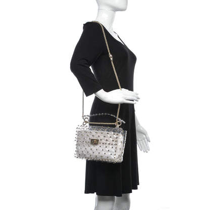 Valentino Garavani PVC Medium Rockstud Spike Shoulder Bag 2 of 6