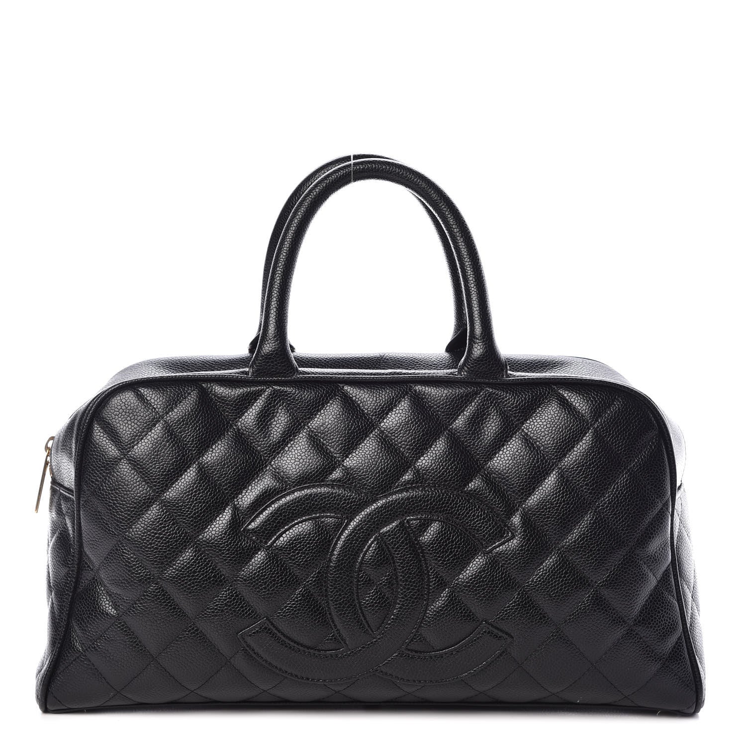 Chanel Caviar Quilted Large Bowler Black 1 of 14