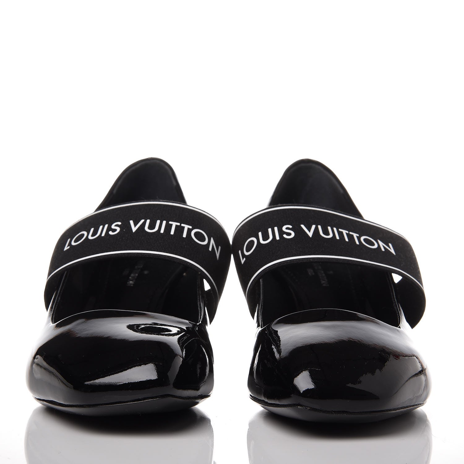 Louis Vuitton Patent Uncover Pumps 35 Black 2 of 9