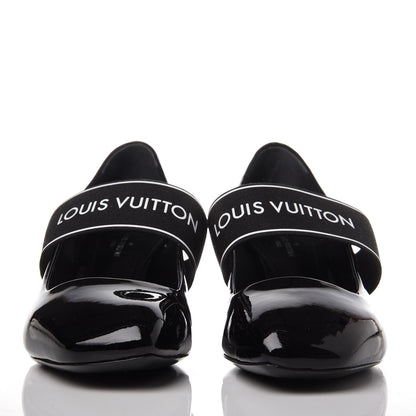 Louis Vuitton Patent Uncover Pumps 35 Black 2 of 9