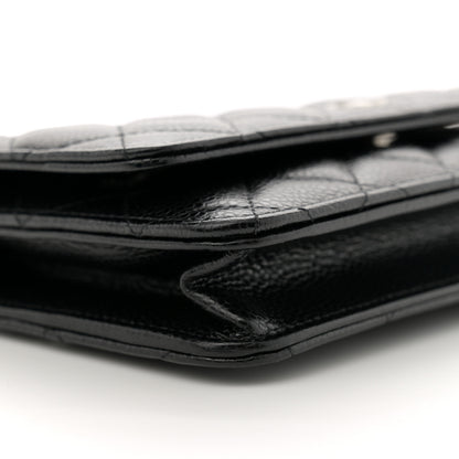 Chanel Caviar Quilted Wallet on Chain WOC Black 9 of 11