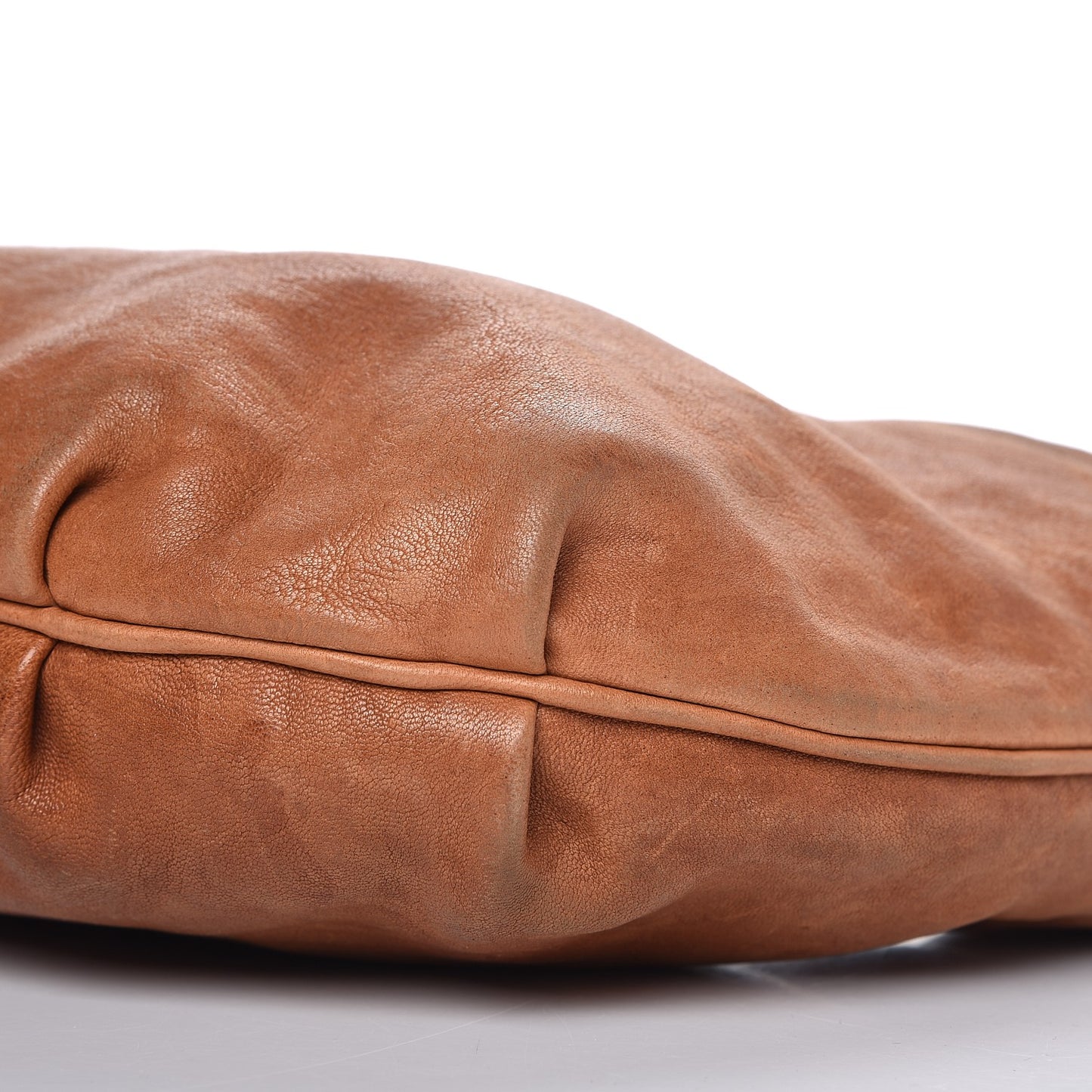 Lambskin Small Chef Chain Hobo Brown