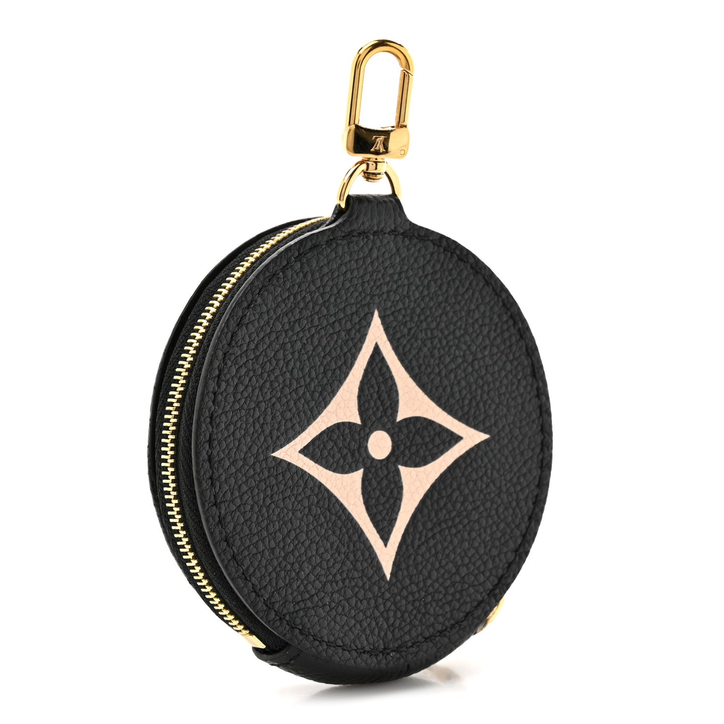 Empreinte Monogram Giant Round Coin Purse Black Beige