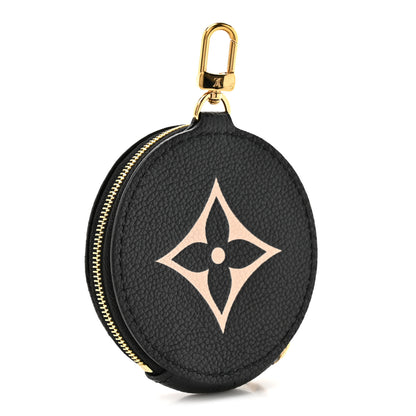 Louis Vuitton Empreinte Monogram Giant Round Coin Purse Black Beige 3 of 6