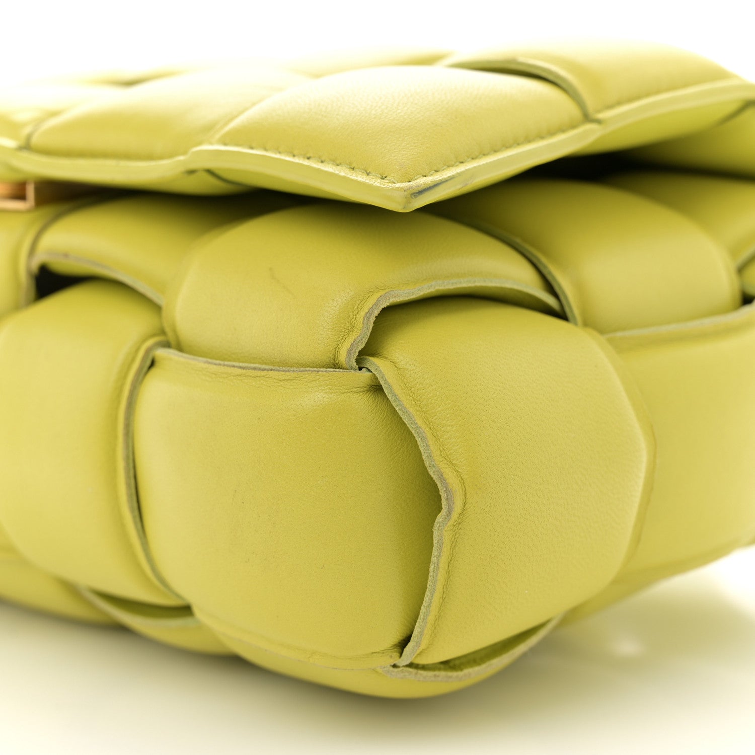 Bottega Veneta Nappa Maxi Intreccio Padded Cassette Crossbody Bag Kiwi 10 of 13