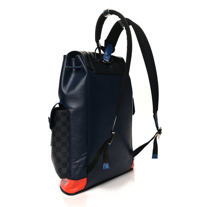 Louis Vuitton Epi Damier Cobalt Christopher Backpack PM 3 of 13