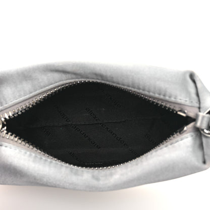 Alexander Wang Satin Crystal Heiress Pouch Silver 5 of 14