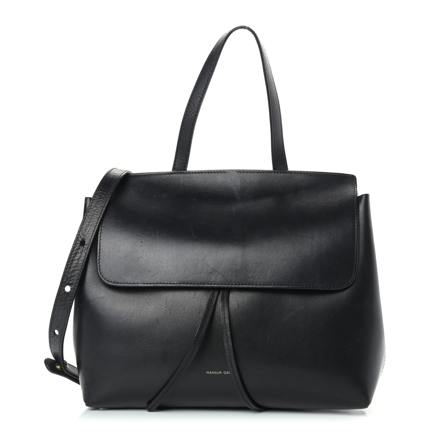 Calfskin Mini Lady Bag Black Flamma