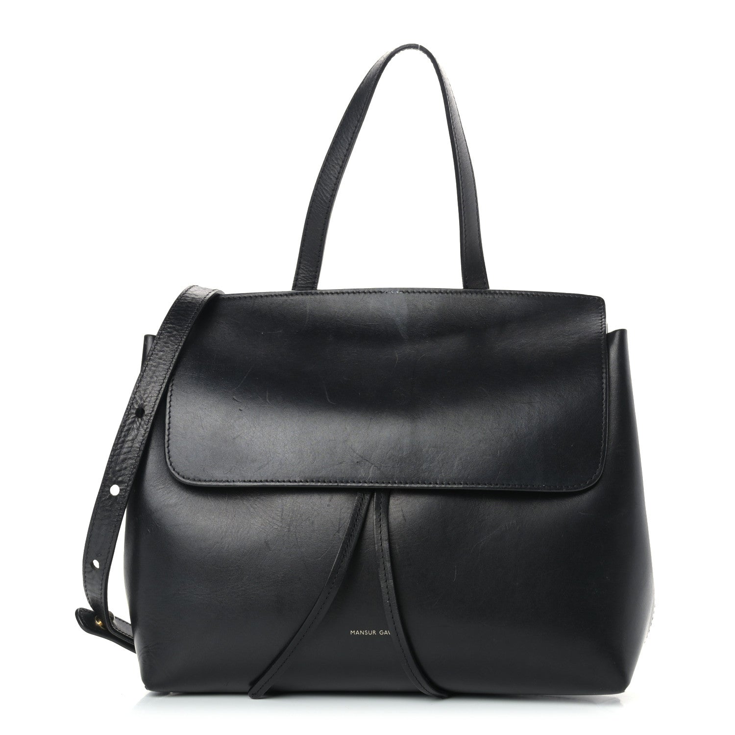 Mansur Gavriel Calfskin Mini Lady Bag Black Flamma 1 of 21
