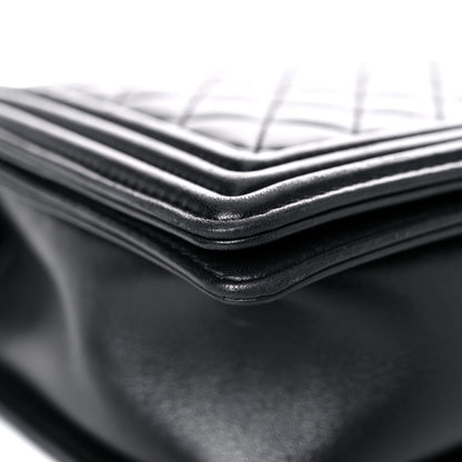 Chanel Lambskin Quilted New Medium Boy Flap Black 12 of 25