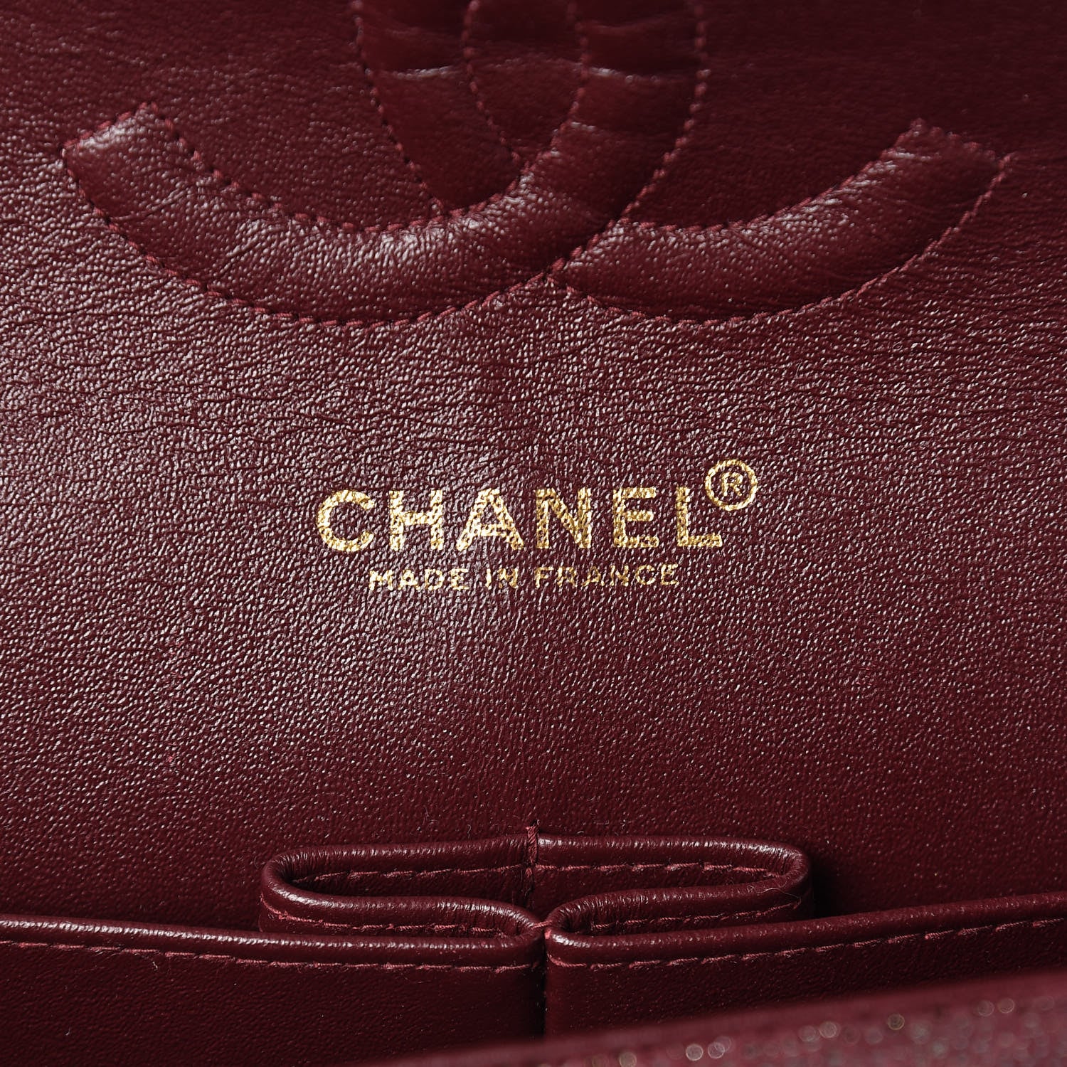 Chanel Iridescent Caviar Quilted Medium Double Flap Red 6 of 11