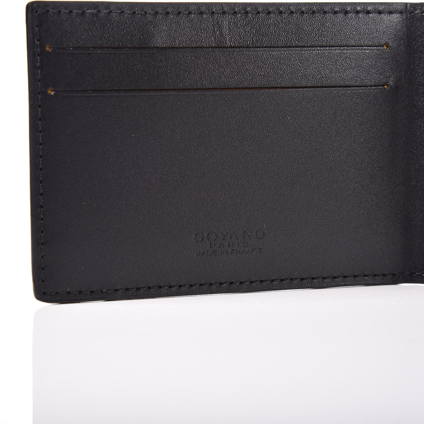 Goyardine Multi Slot Bi-Fold Wallet Black