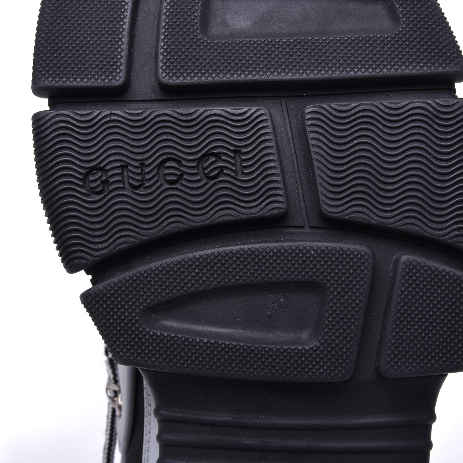 Gucci X SEGA Mesh Technical Canvas Calfskin Reflective Mens Flashtrek Sneakers 9 Silver Black 8 of 10