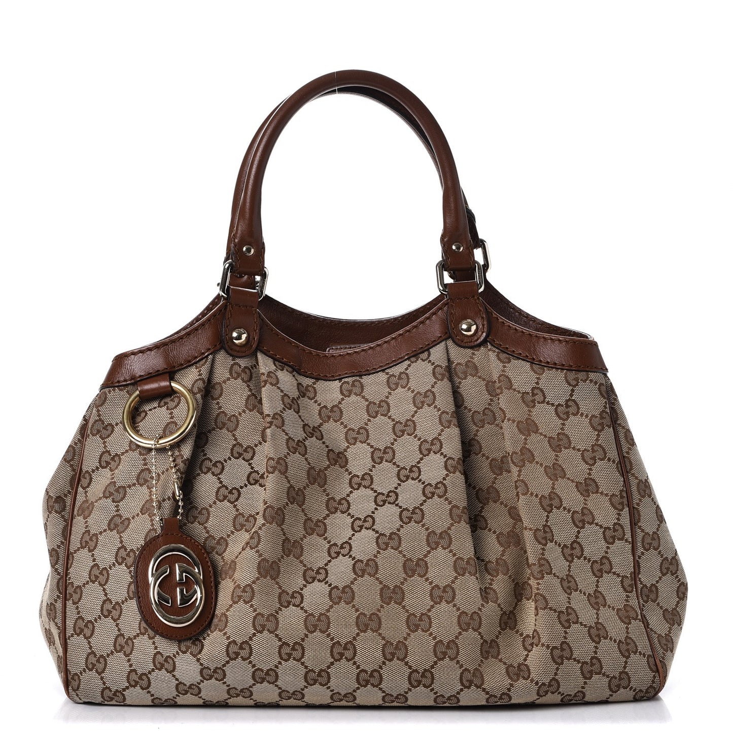 Monogram Medium Sukey Tote Brown