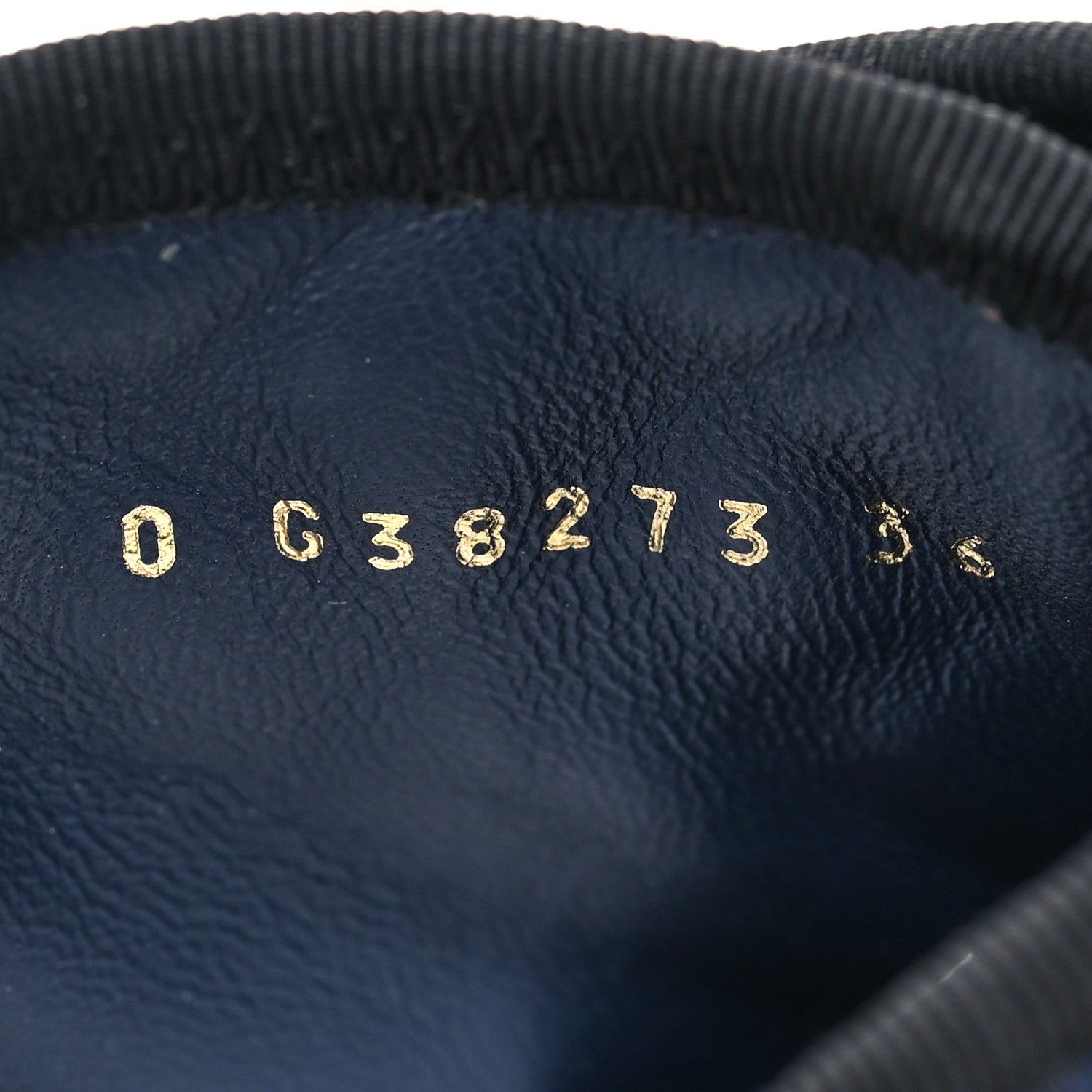 Chanel Fabric Grosgrain Quilted Cap Toe Lace Up Combat Boots 36 Navy Black 6 of 7