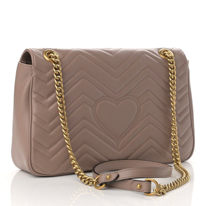 Gucci Calfskin Matelasse Medium GG Marmont Shoulder Bag Porcelain Rose 3 of 10