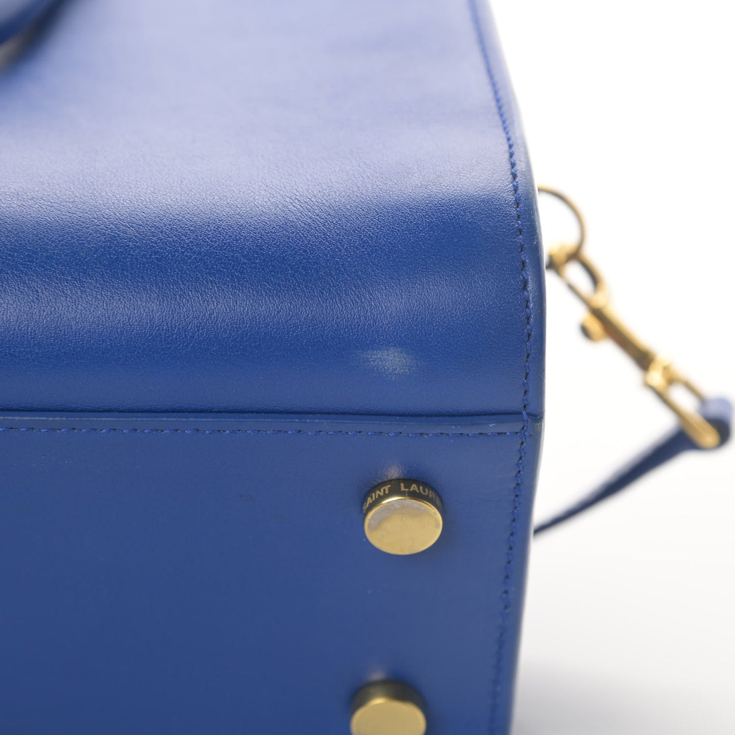 Calfskin Monogram Baby Cabas Blue
