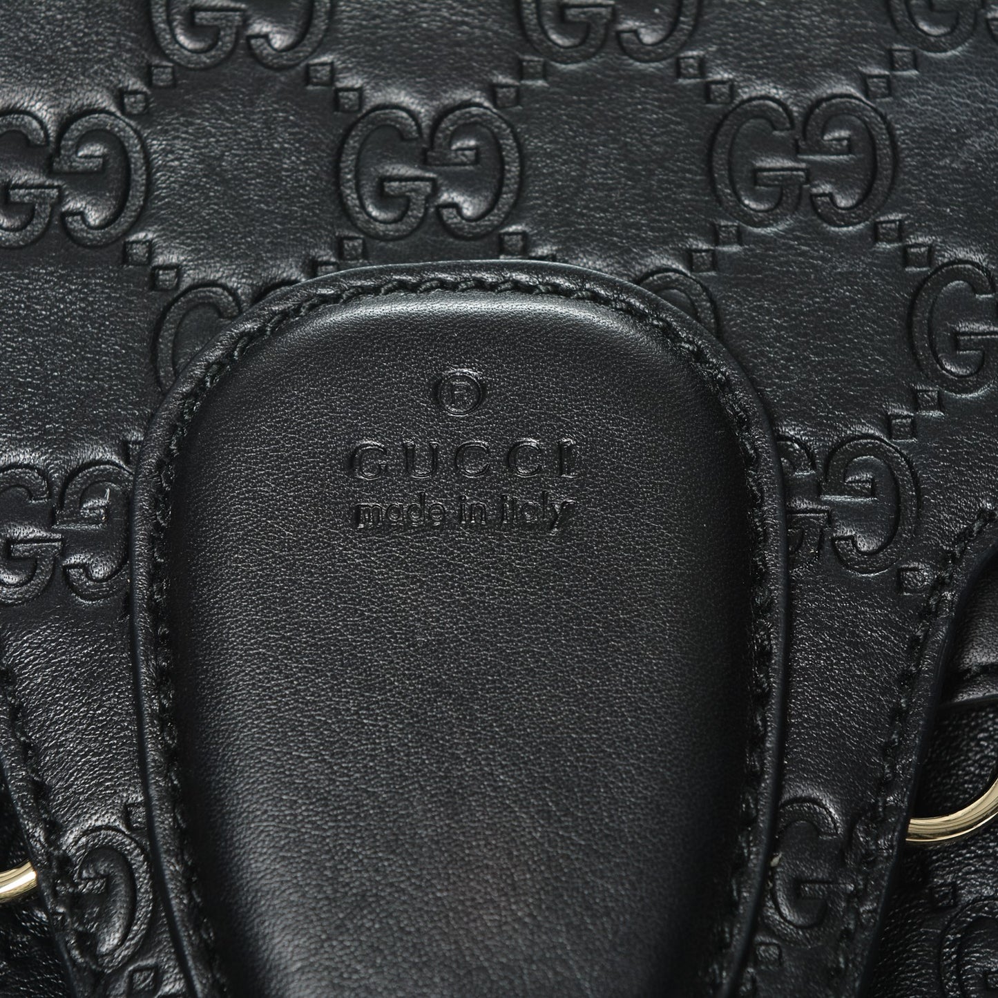 Guccissima Medium Emily Shoulder Bag Black