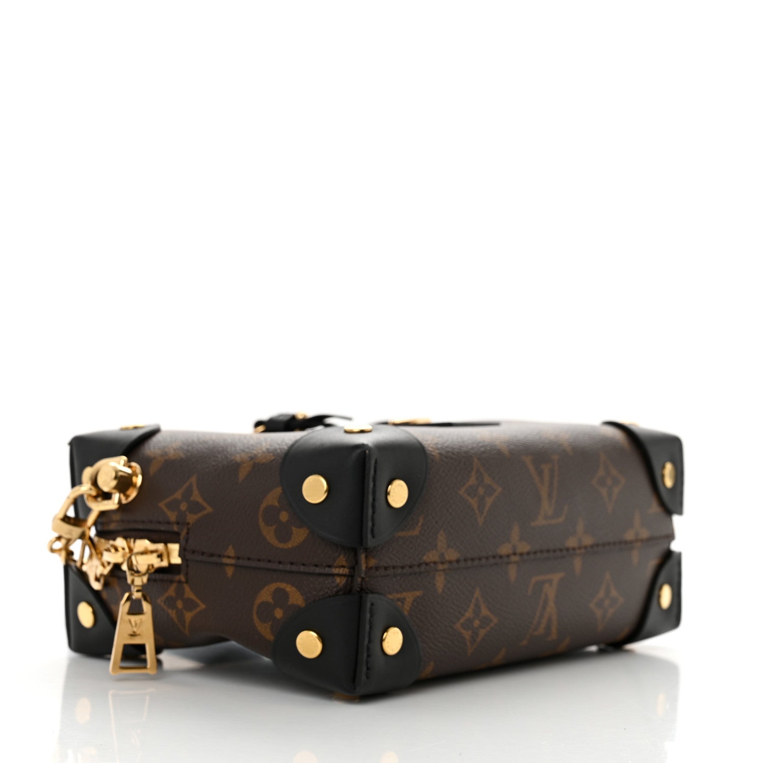 Louis Vuitton Monogram Petite Malle Souple Black 4 of 12
