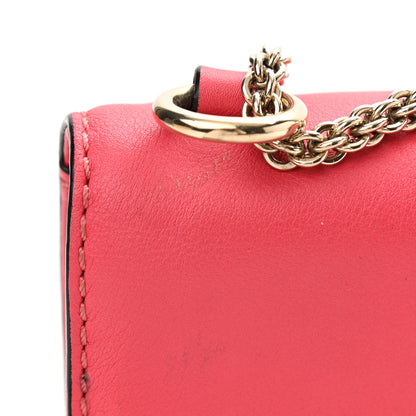 Valentino Garavani Vitello Medium Glam Lock Rockstud Flap Deep Rose 10 of 12