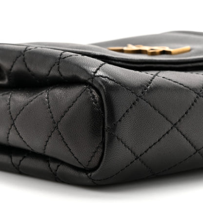 Saint Laurent Lambskin Quilted Monogram Mini Nolita Black 10 of 11