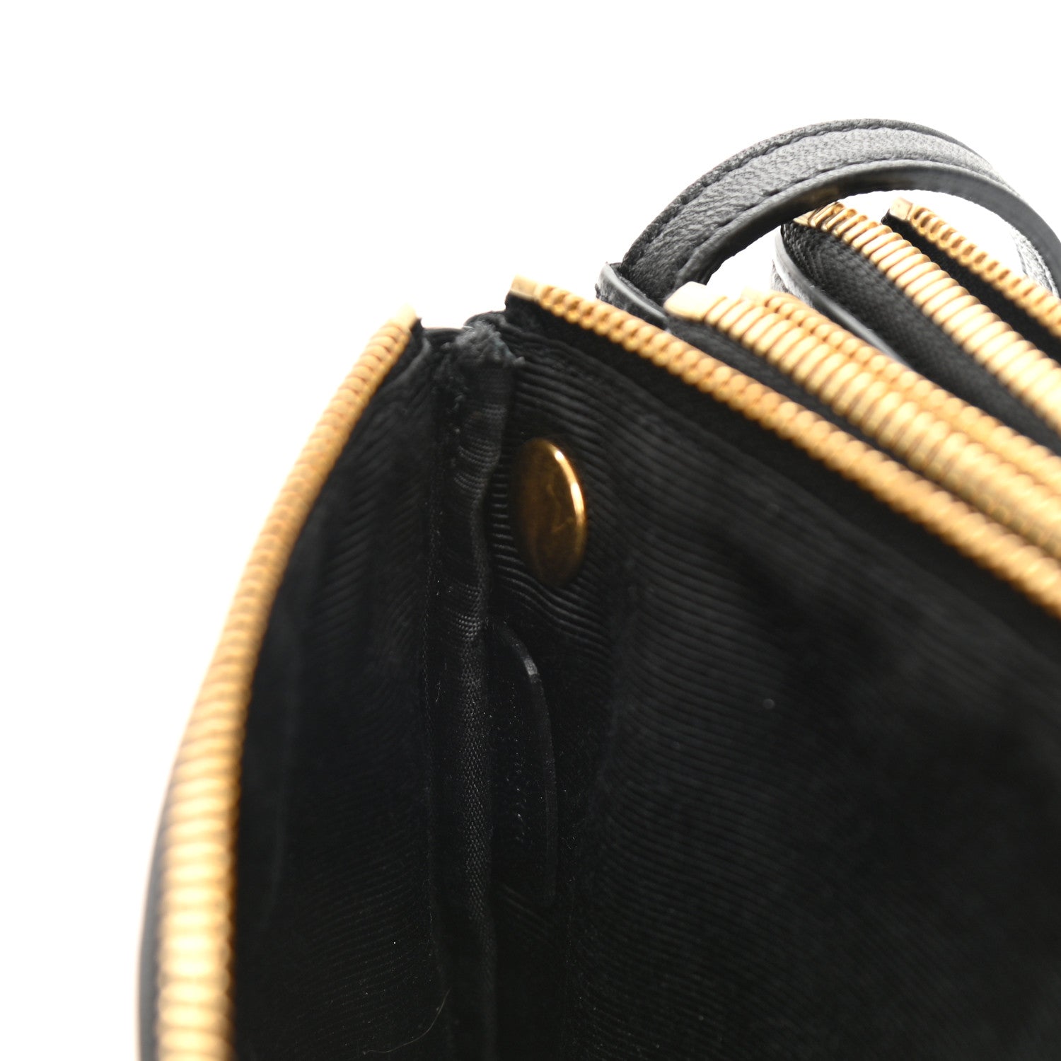 Celine Lambskin Small Trio Crossbody Bag Black 9 of 9
