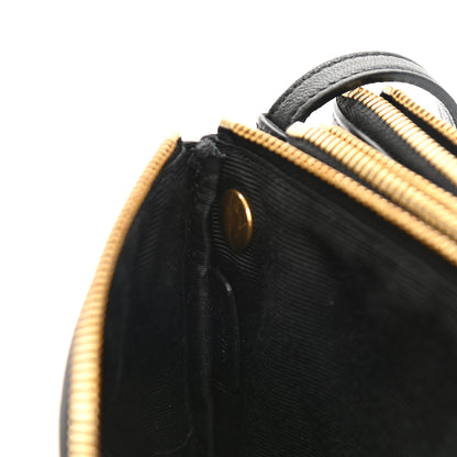 Celine Lambskin Small Trio Crossbody Bag Black 9 of 9