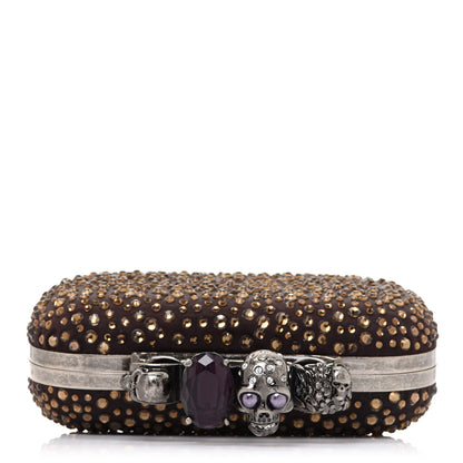Alexander McQueen Studded Knuckle Clutch Brown 9 of 11
