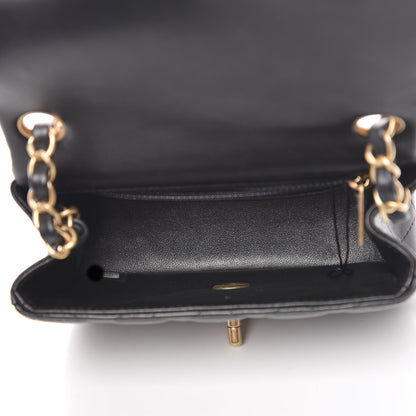 Chanel Lambskin Quilted Mini Square Flap Black 5 of 9