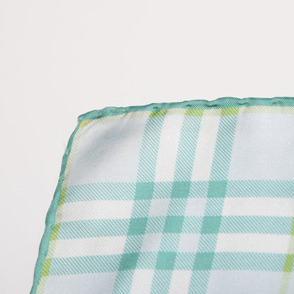 Burberry Silk Check Scarf Green 16 of 20