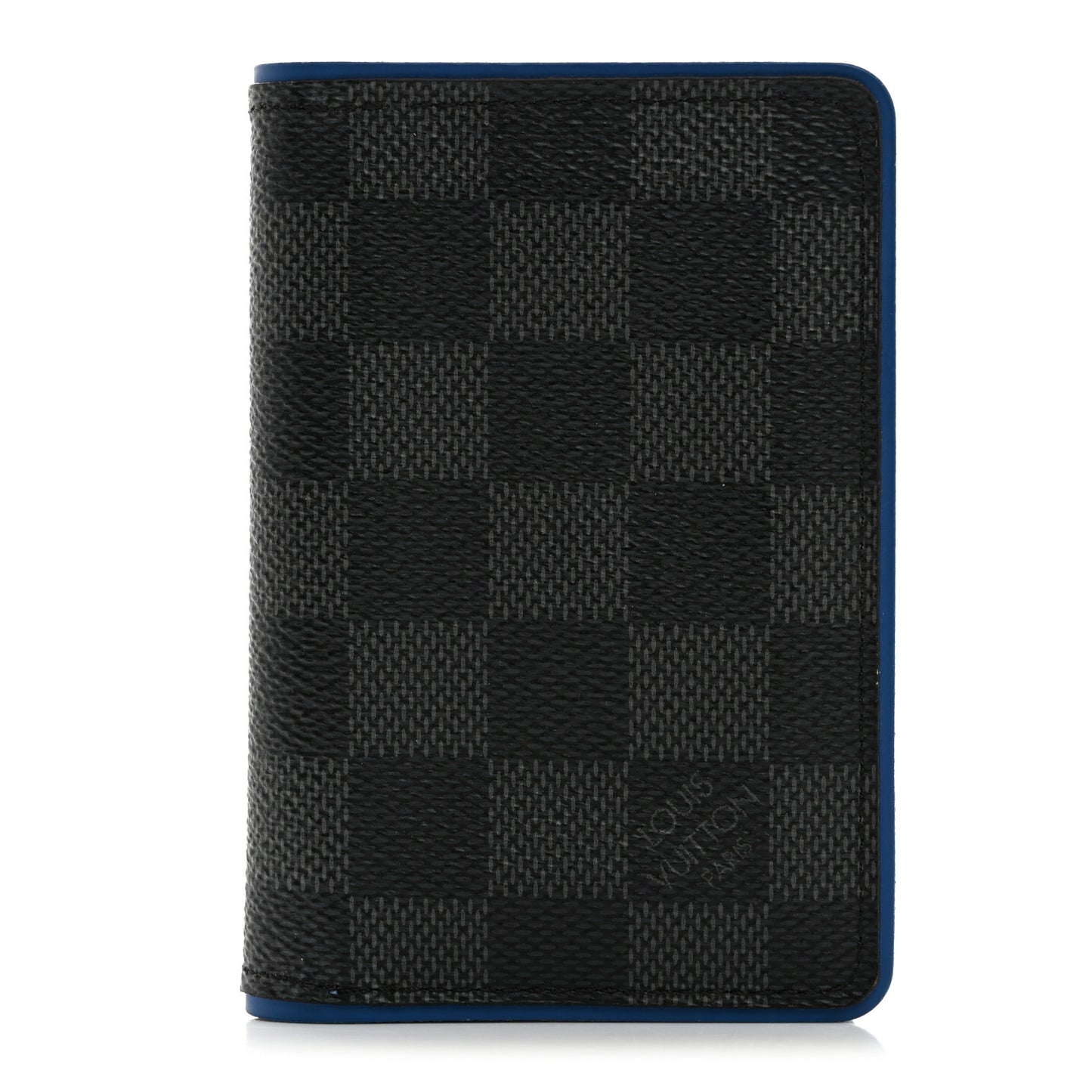 Damier Graphite Pocket Organizer Bleu Neon