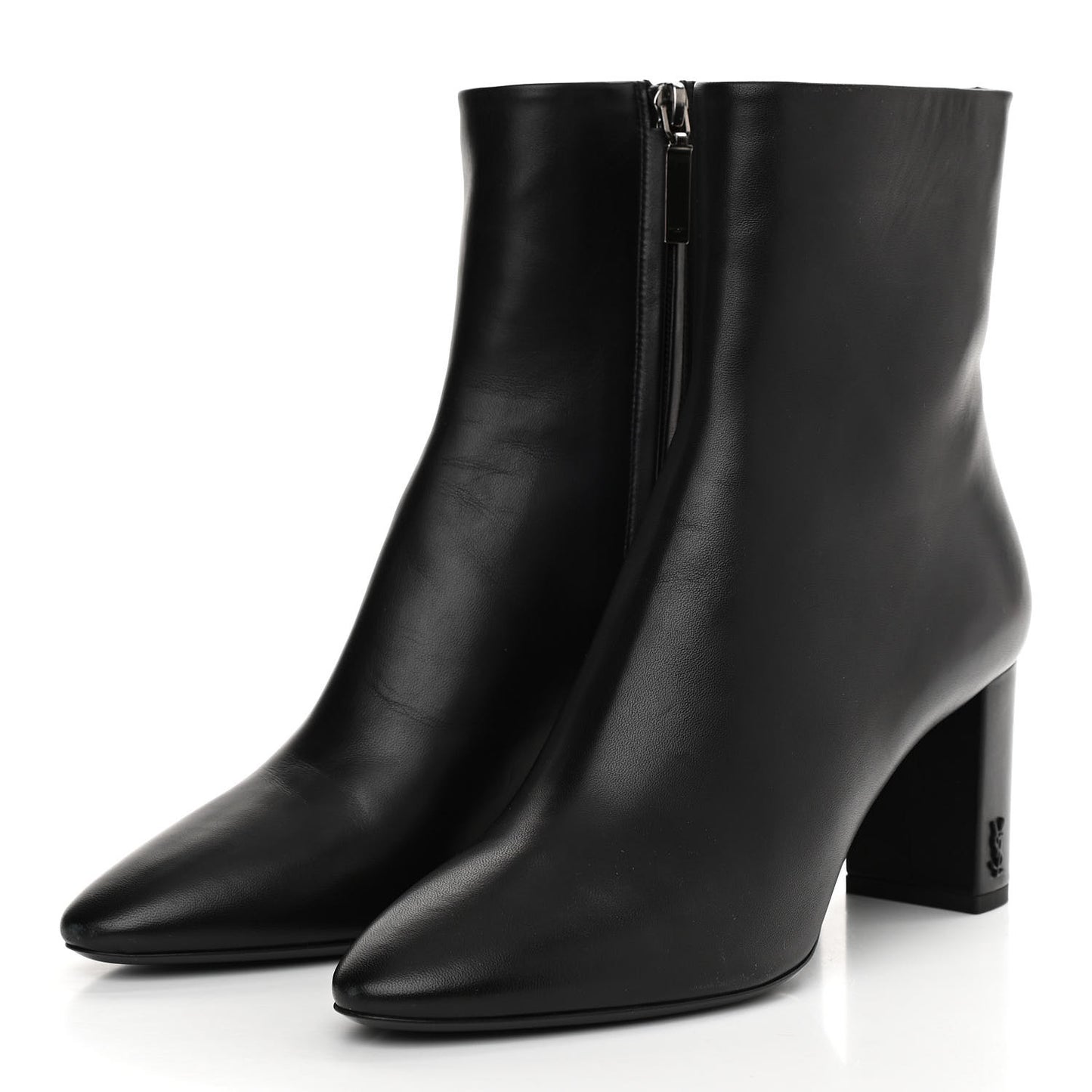 Nappa Vendome Loulou Ankle Zip Boot 38 Black