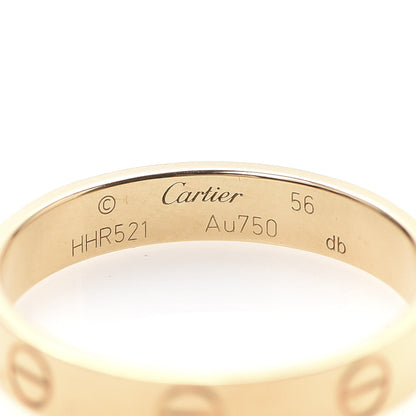 Cartier 18K Yellow Gold 3.5mm LOVE Wedding Band Ring 56 7.5 4 of 4