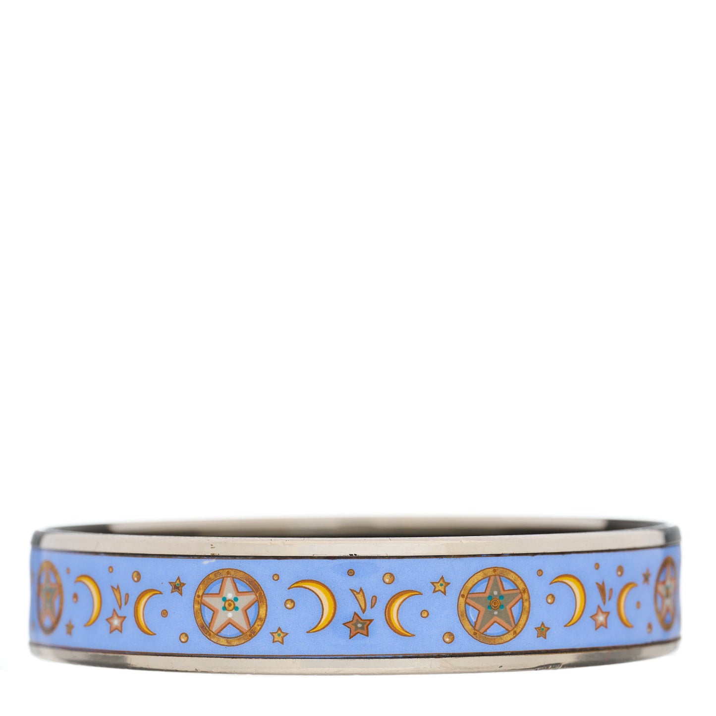 Enamel Printed Medium Moon Stars Bracelet