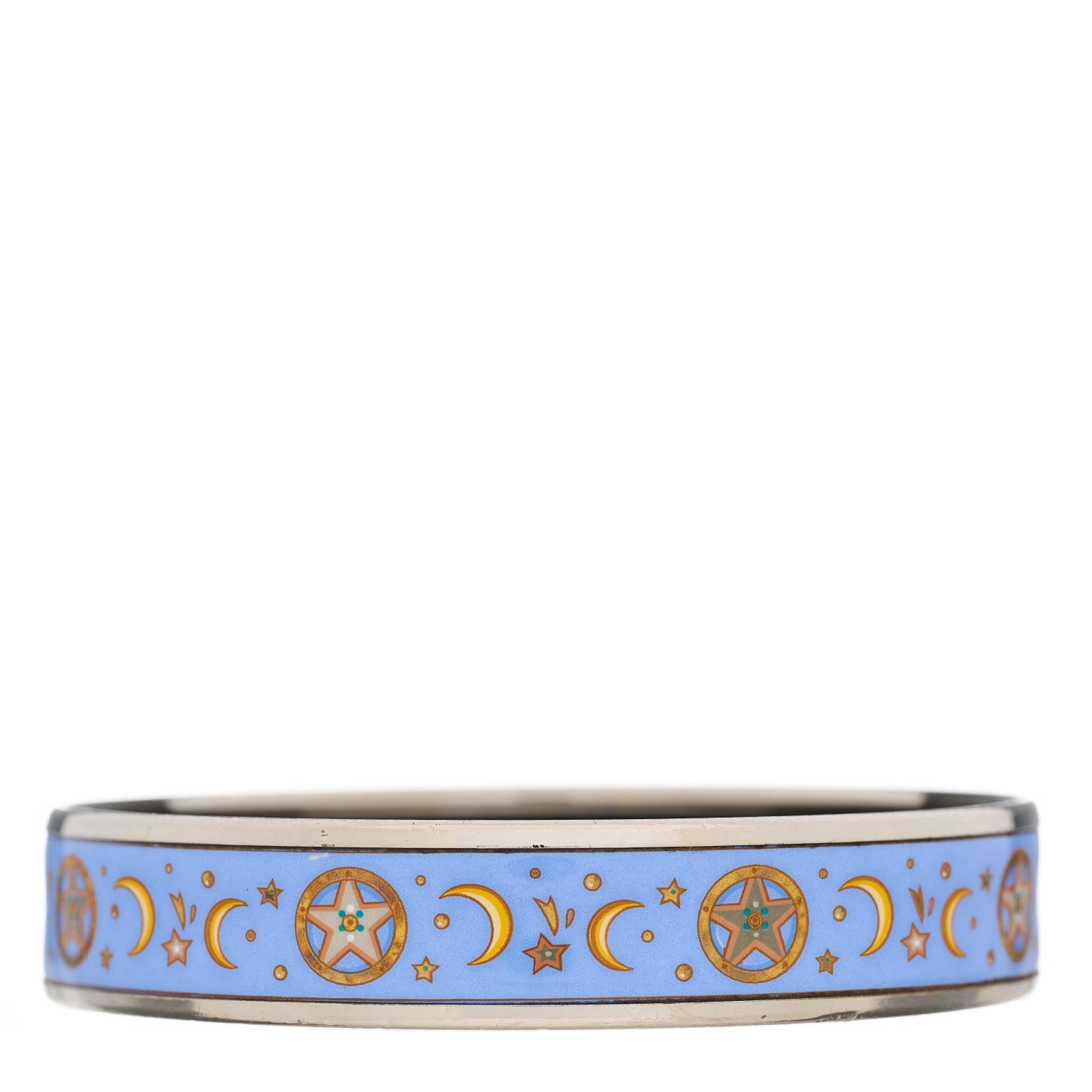 Hermes Enamel Printed Medium Moon Stars Bracelet 2 of 4