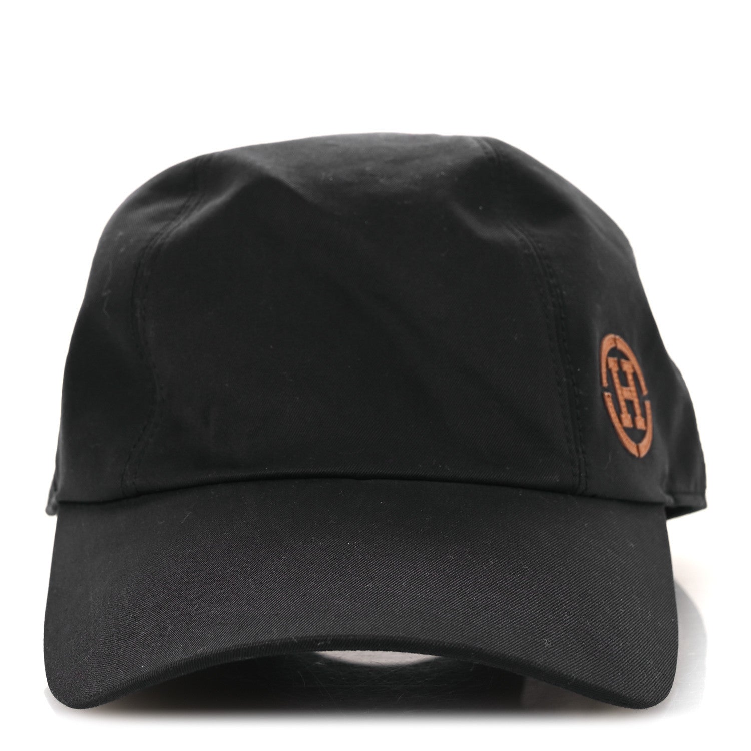 Hermes Cotton Miles H Circle Hat 60 Black 3 of 10