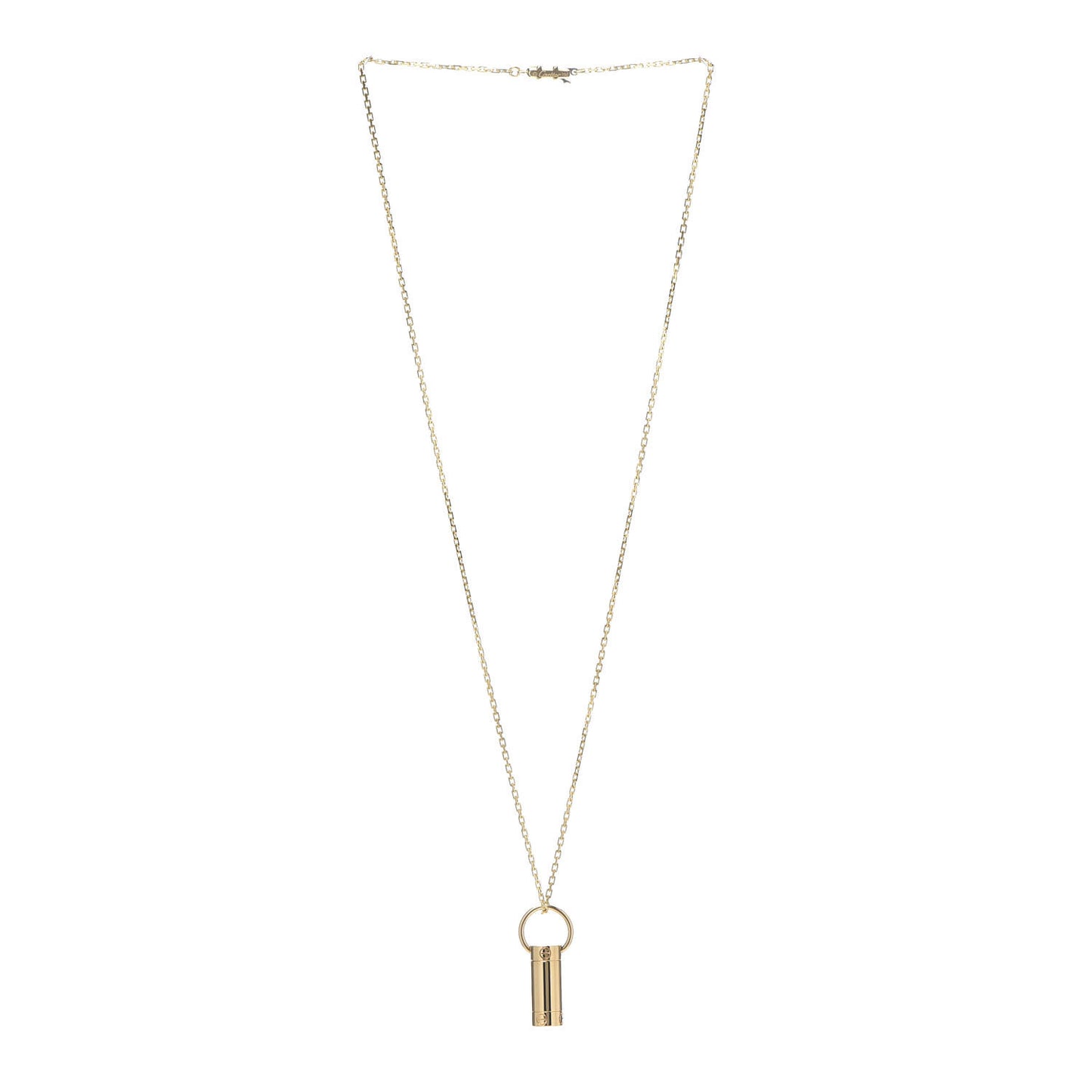 18K Yellow Gold LOVE Screwdriver Charm Pendant Necklace