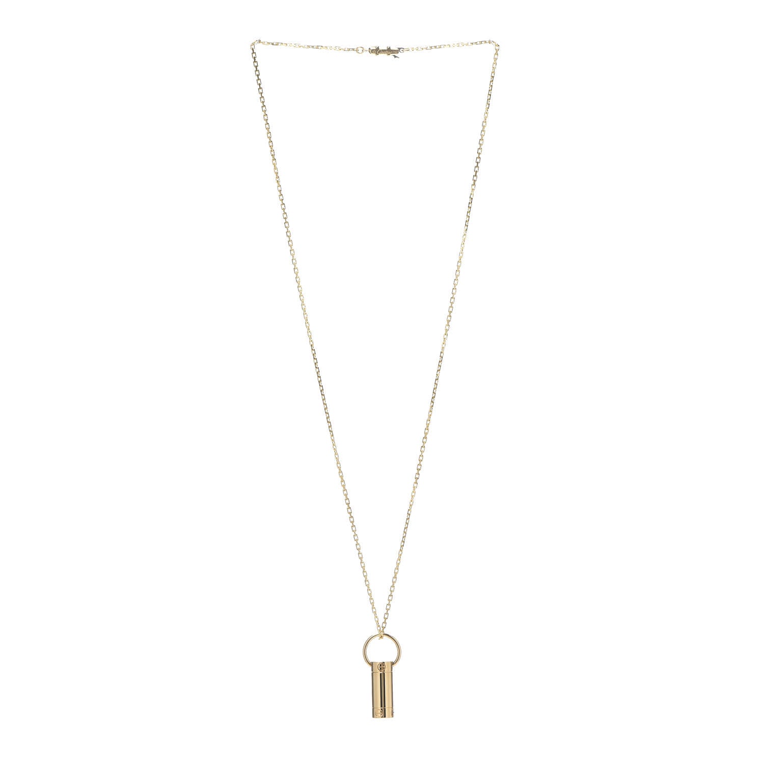 Cartier 18K Yellow Gold LOVE Screwdriver Charm Pendant Necklace 3 of 7