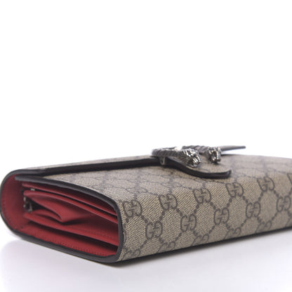 Gucci GG Supreme Monogram Mini Dionysus Chain Wallet Beige Vulcanic Red 8 of 13