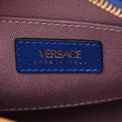 Versace Calfskin La Medusa Round Camera Bag Blue 6 of 9