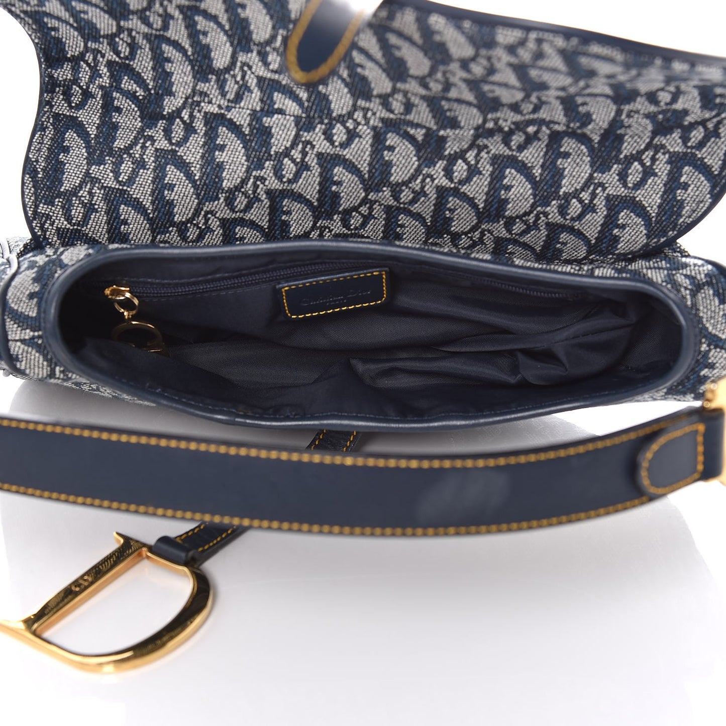 Monogram Saddle Bag Blue