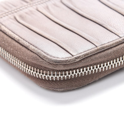 Prada Nappa Gaufre Zip Around Wallet Bambu 13 of 18