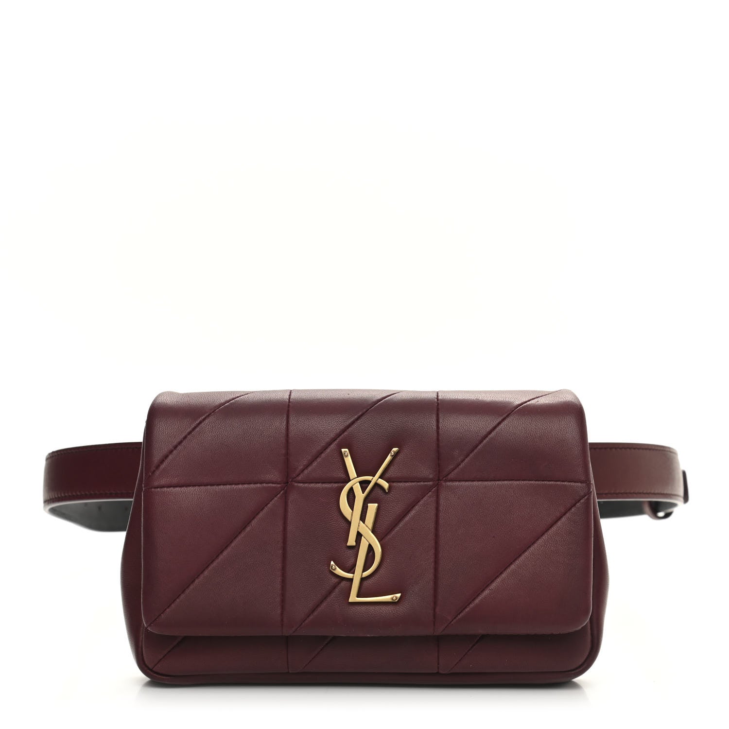 Saint Laurent Lambskin Monogram Jamie Belt Bag Red 1 of 10