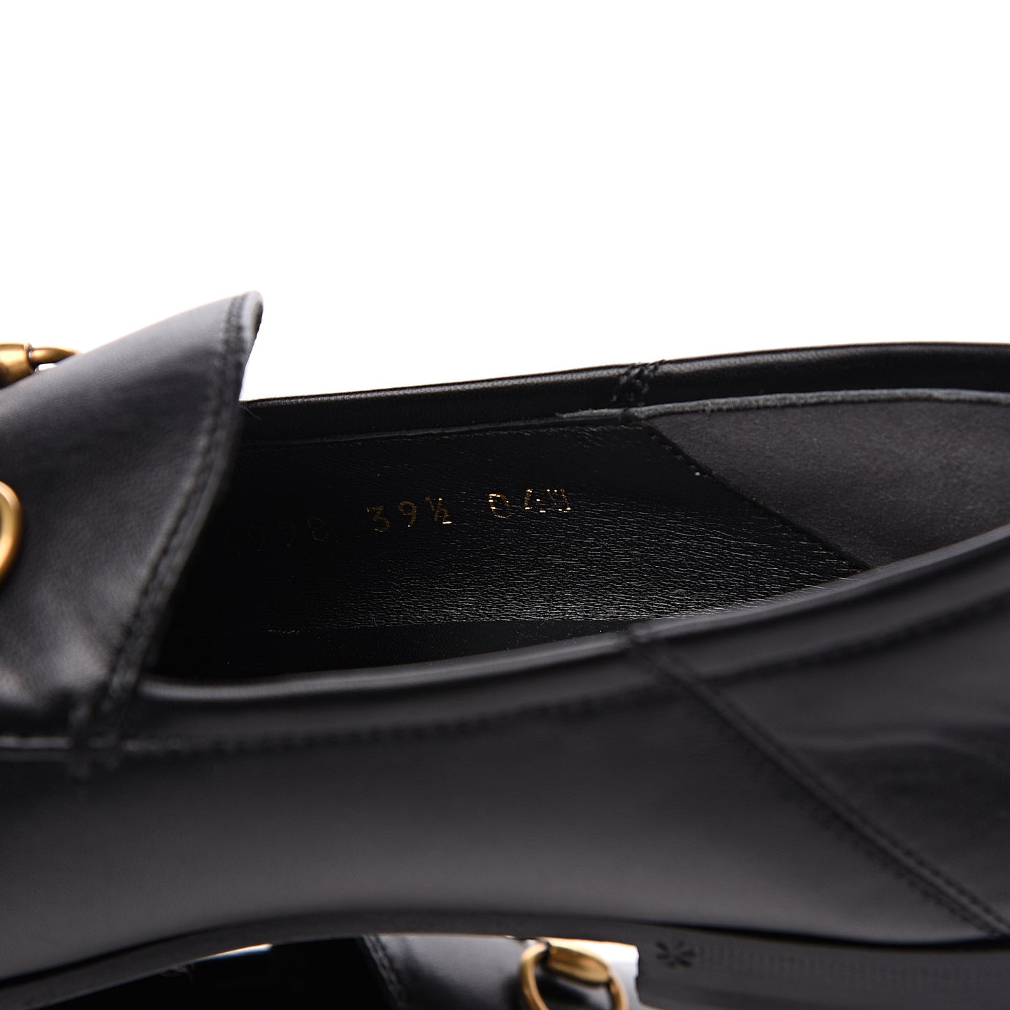 Lambskin Womens Brixton Horsebit Loafers 39.5 Black
