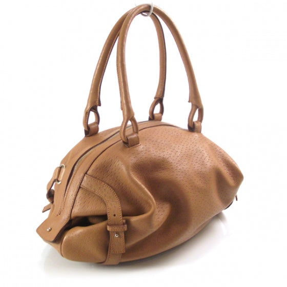 FASHIONPHILE SALVATOREFERRAGAMOLeatherSatchelCaramel 3 of 8