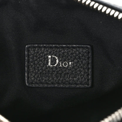 Christian Dior CHRISTIAN DIOR HOMME Grained Calfskin Mens Roller Pouch Black 6 of 12