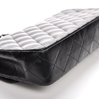 Chanel Lambskin Quilted East West Flap Black 9 of 12