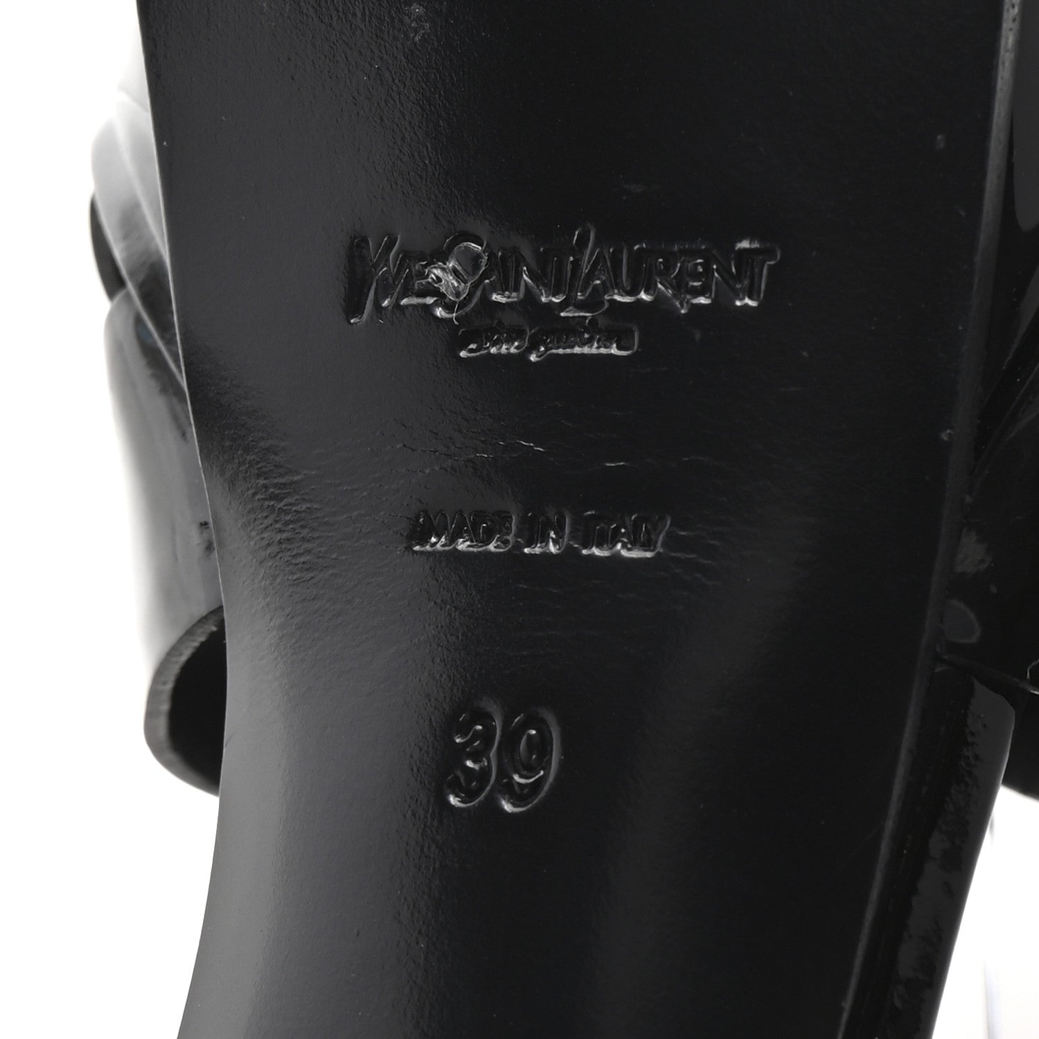 Saint Laurent Patent Tribute 105 Platform Sandals 39 Black 7 of 10