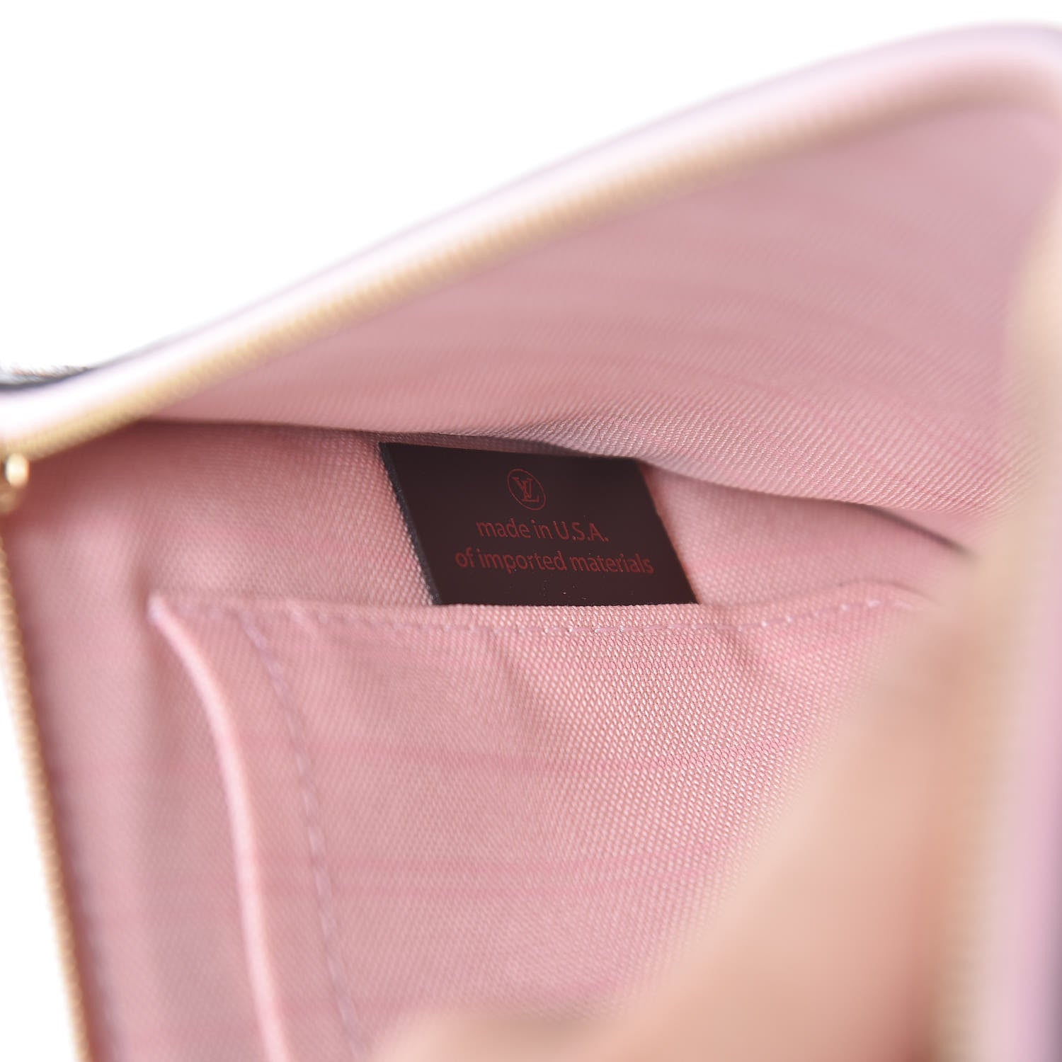 Louis Vuitton Damier Ebene Neverfull MM GM Pochette Rose Ballerine 8 of 9