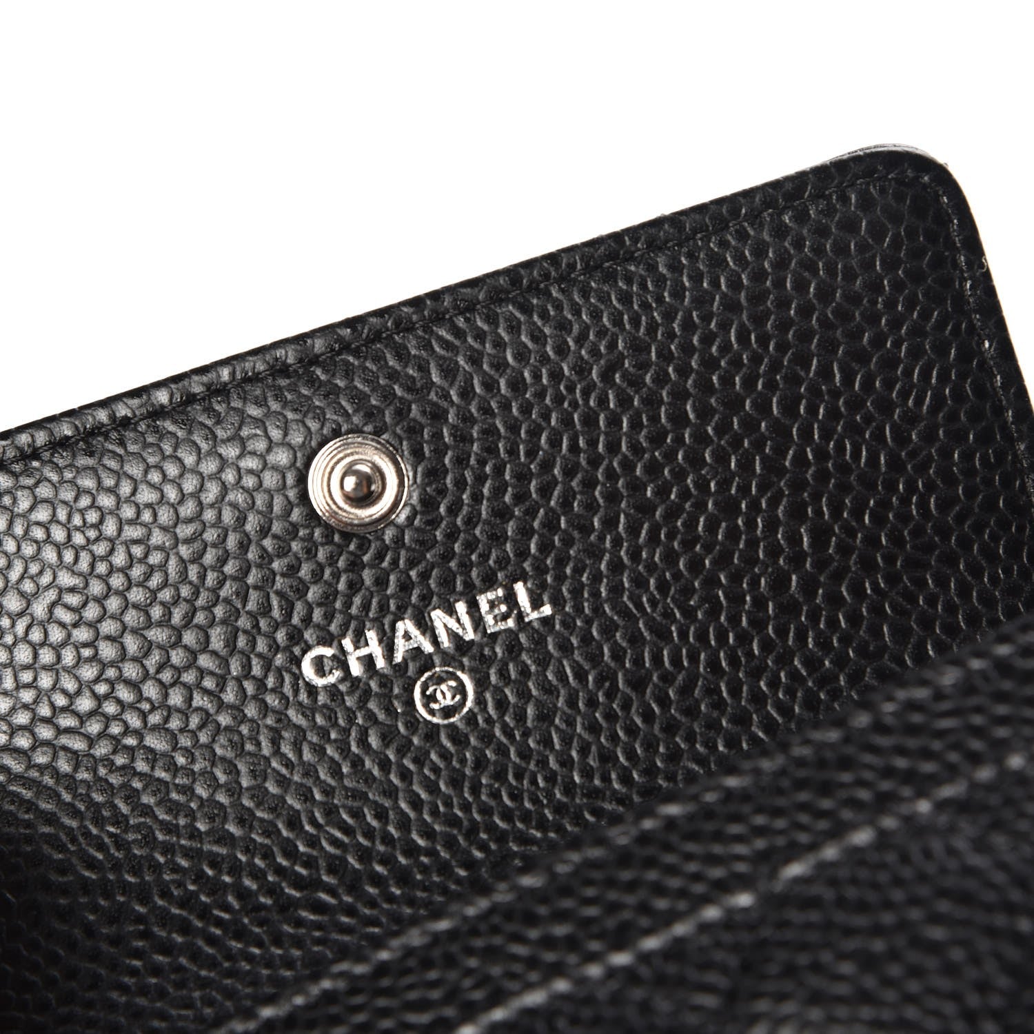 Chanel Caviar Quilted Flap Card Holder Black 7 of 9